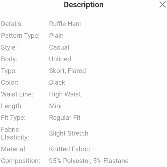 Black Stretch Skirt - Picture 4 of 6